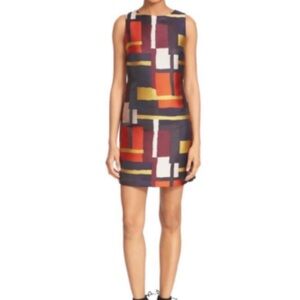 Alice + Olivia Clyde Geometric Print Dress - Size 4
